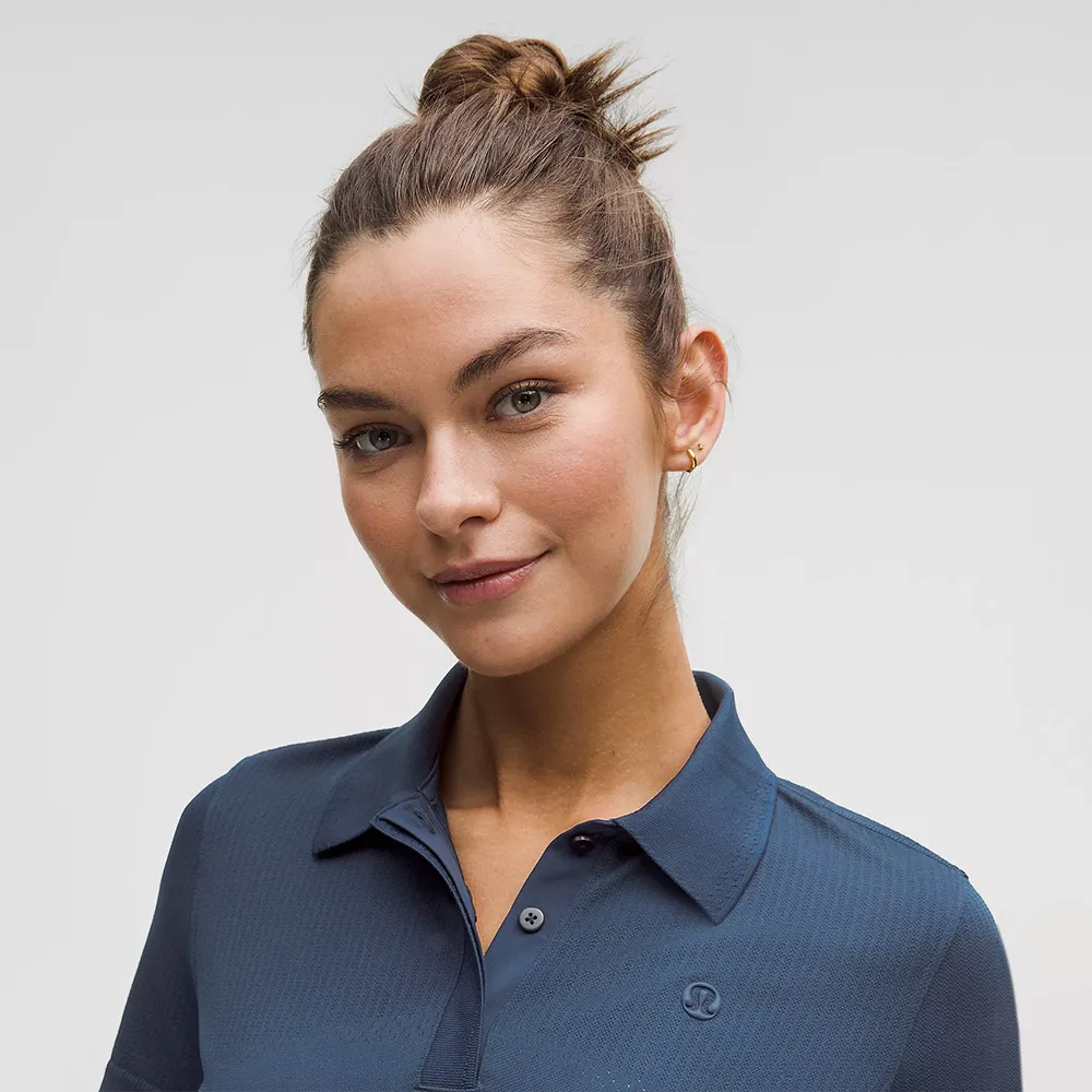 lululemon Women's Swiftly Open-Knit Golf Polo Club Blue/Club Blue