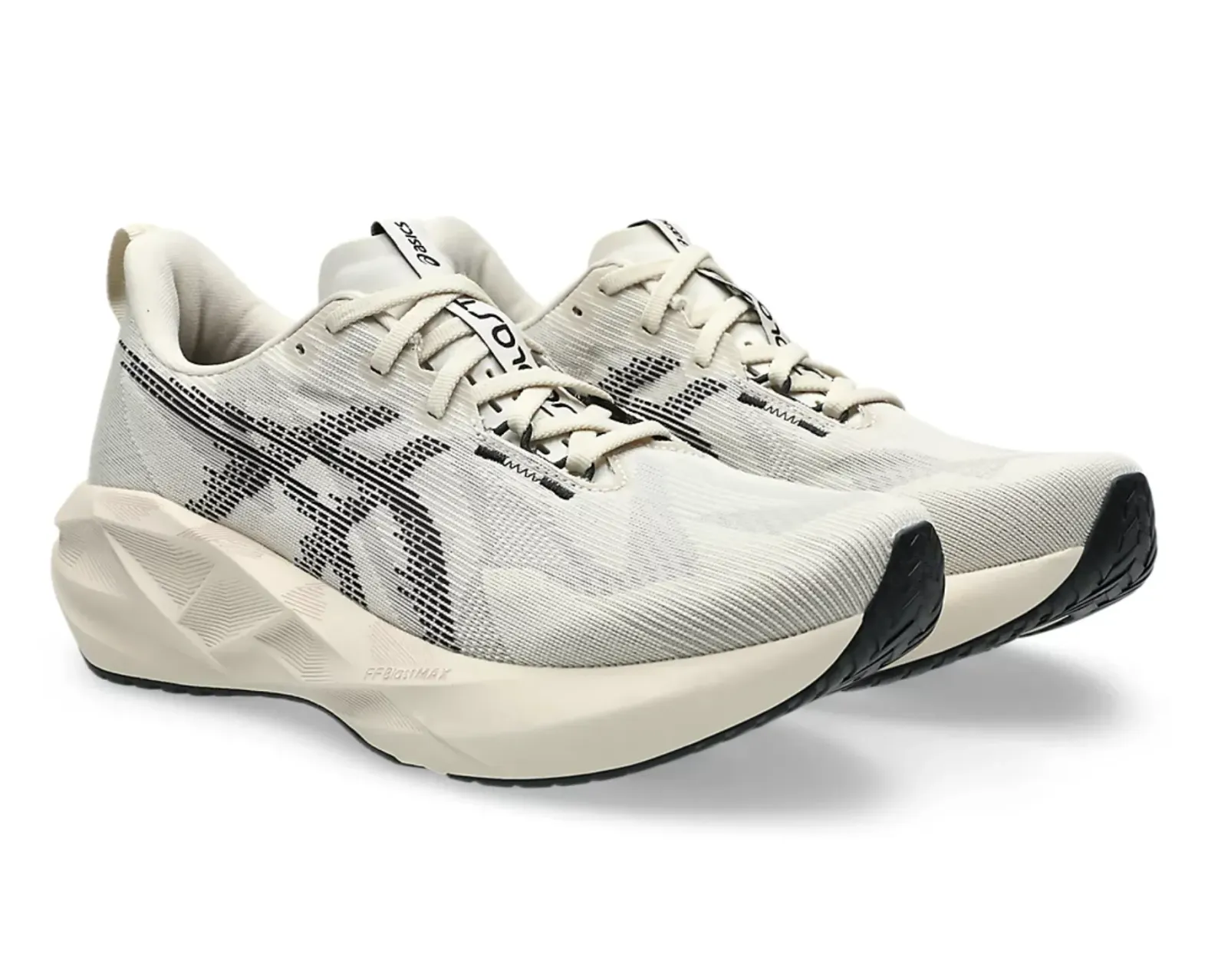 Men's Asics Novablast 5 - Oatmeal/Black - Goodmiles Running Company