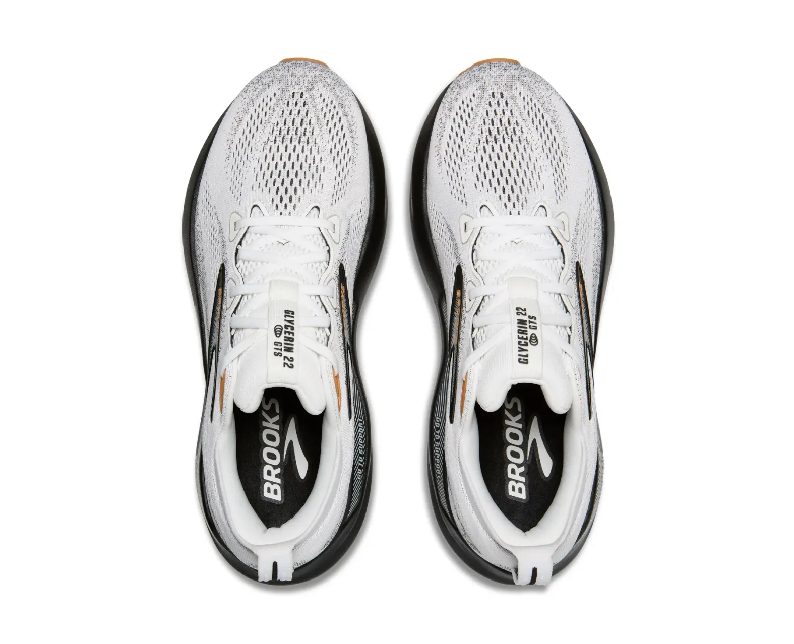 Brooks Black and White Glycerin GTS 22 Running Shoe BROOKS Women main image 4