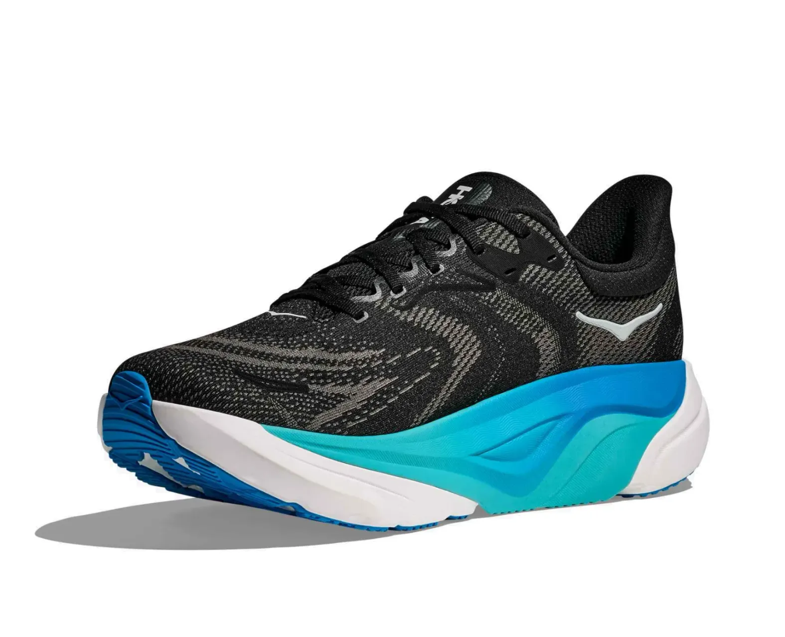 HOKA Men's ARAHI 8 BLACK/ SKYWARD BLUE