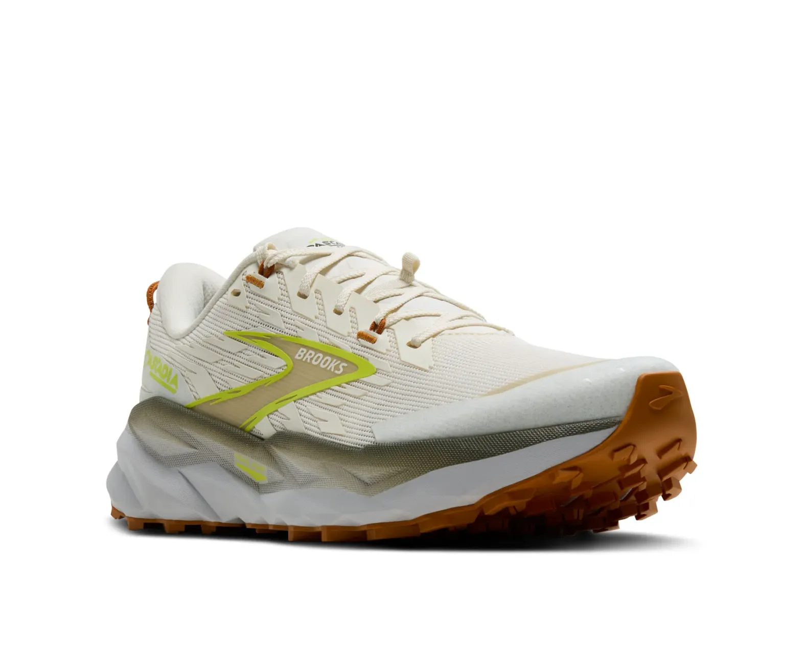 BROOKS Men's Cascadia 19 Coconut/Olive/Ginger