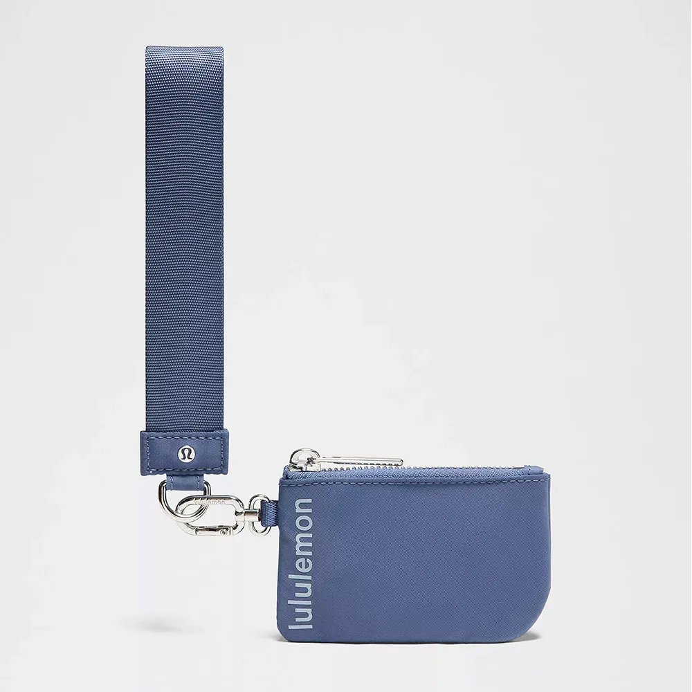 lululemon Dual Pouch Wristlet Brilliant Blue/Starch Blue