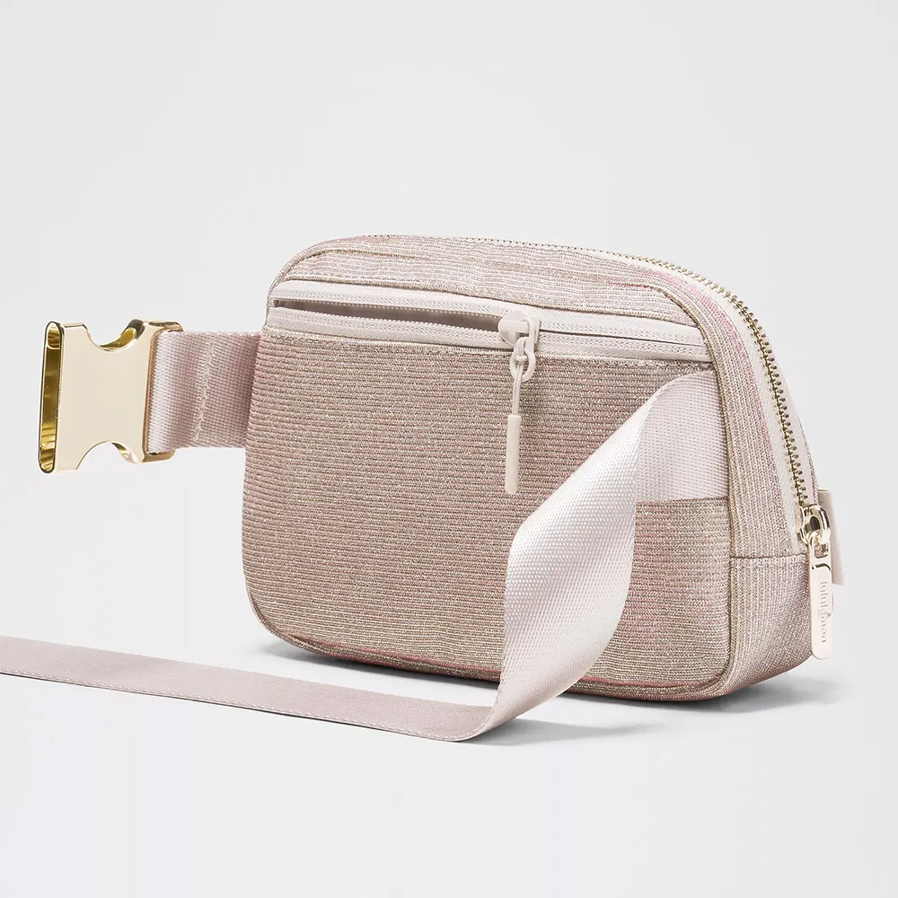 lululemon Everywhere Belt Bag Glitter Pink Champagne/Muse/Gold lululemon Everywhere Belt Bag Glitter Pink Champagne/Muse/Gold
