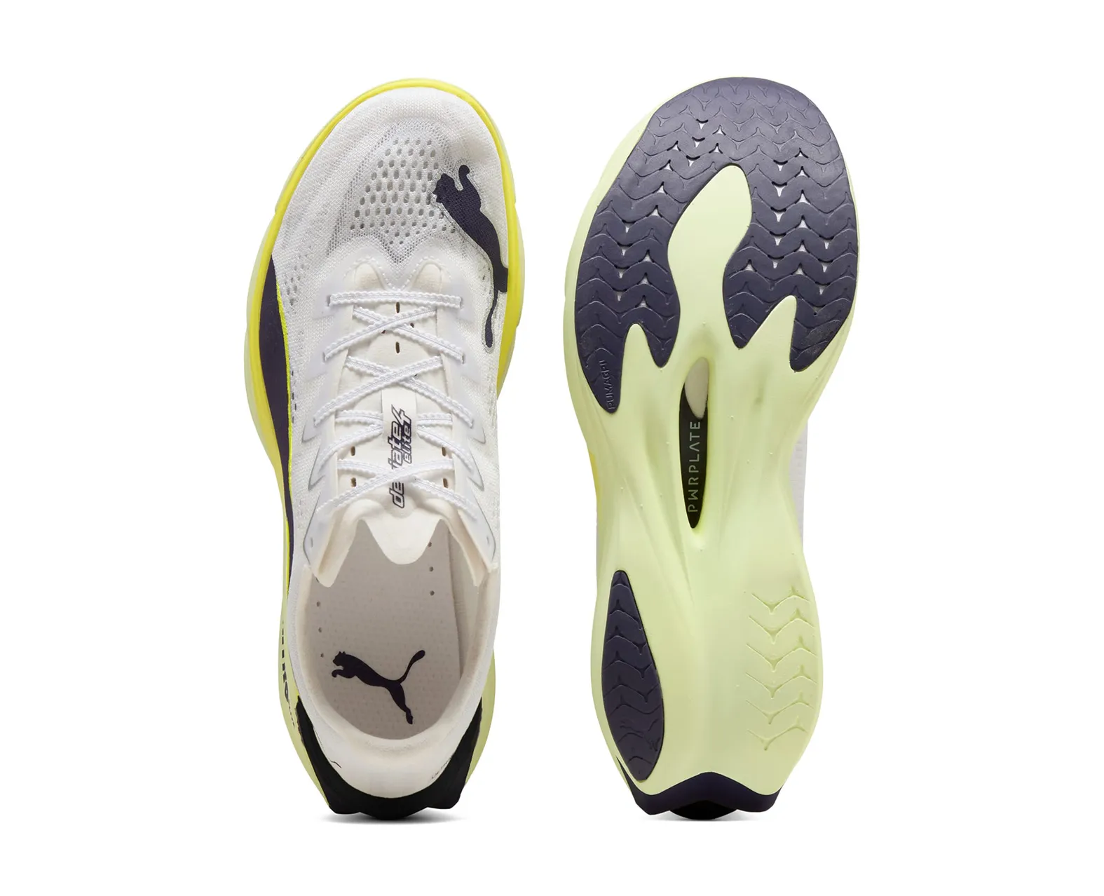 PUMA MEN'S DEVIATE NITRO ELITE 4 PUMA WHITE-APPLE SPRITZ-LUX LIME