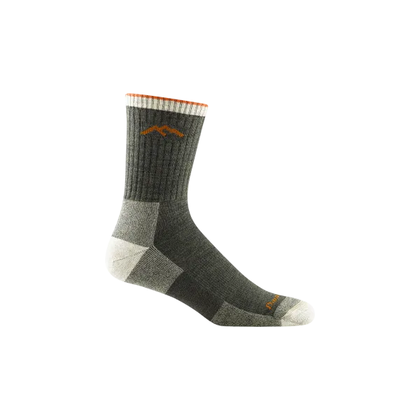 Darn Tough Men's Hiker Micro Crew Midweight Hiking Socks Olive
