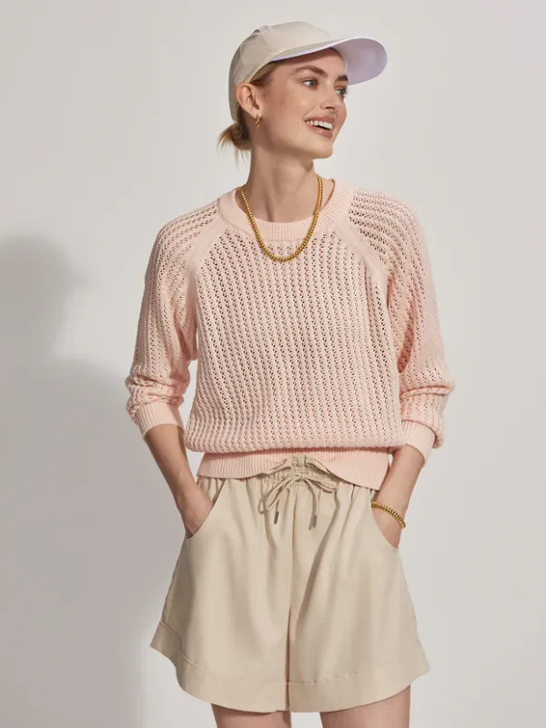 Varley Women's Clay Knit Sweat Silver Peony