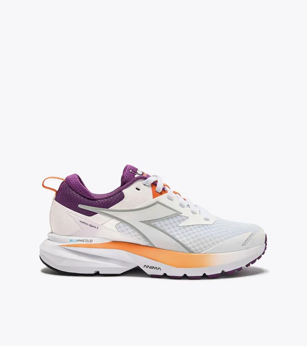 DIADORA Women's Mythos Vigore 3 White/Byzantium/Nectarine