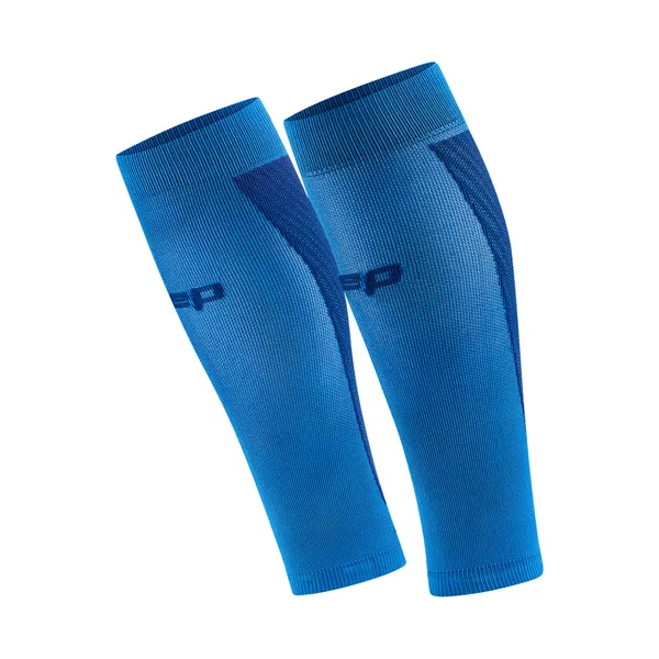 CEP Men's Core Run Ultralight Calf Compression Sleeves Blue/Dark Blue