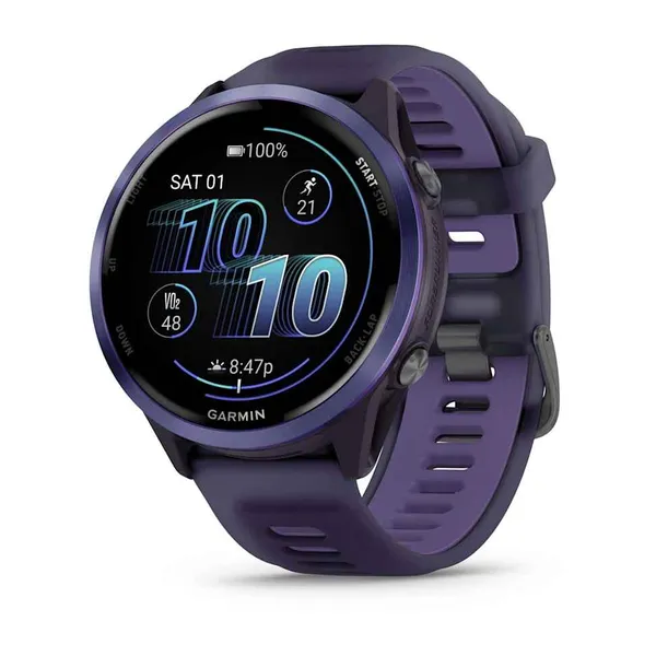 Garmin Forerunner 570 (47mm) Indigo Aluminum/Translucent Imperial Purple/Indigo Band
