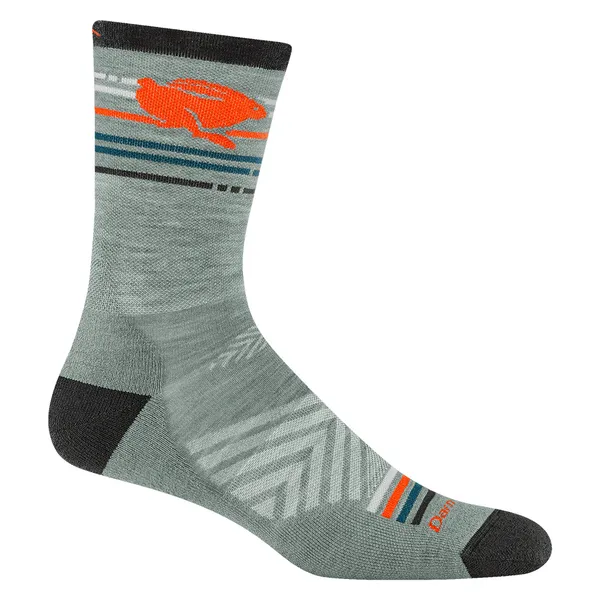 Darn Tough Men's Pacer Micro Crew Running Socks Seafoam