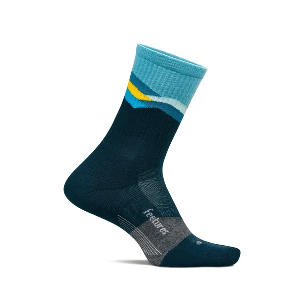 Feetures Feetures Trail Max Cushion Mini Crew Mountain High Blue