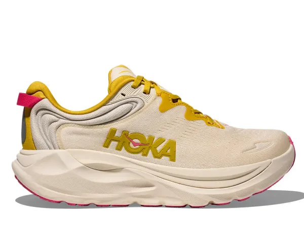 Hoka Women's Gaviota 6 BIRCH/YELLOW GOLD