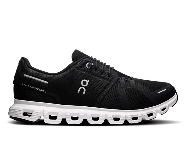 ON Women's Cloud 6 Wide Black | White