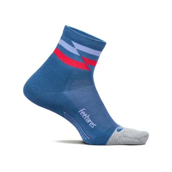 Feetures Elite Light Cushion Quarter Blue Track