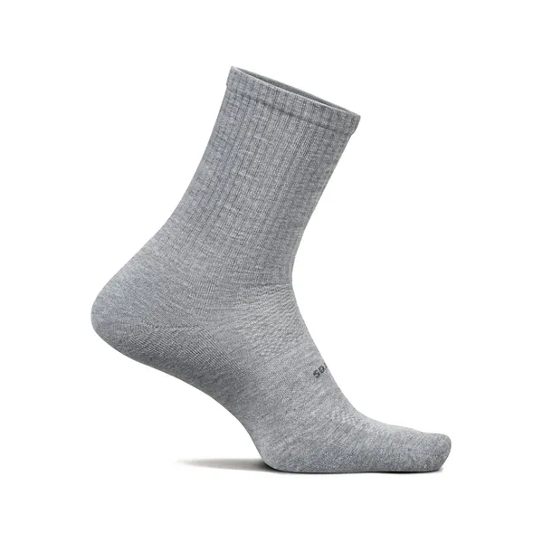 Feetures Feetures High Performance Max Cushion Quarter Tall Light Gray