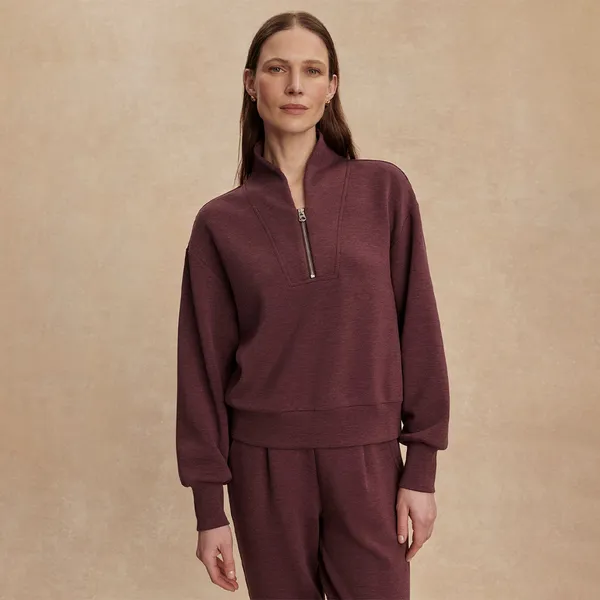 Varley Women's Davidson Sweat Sassafras Marl