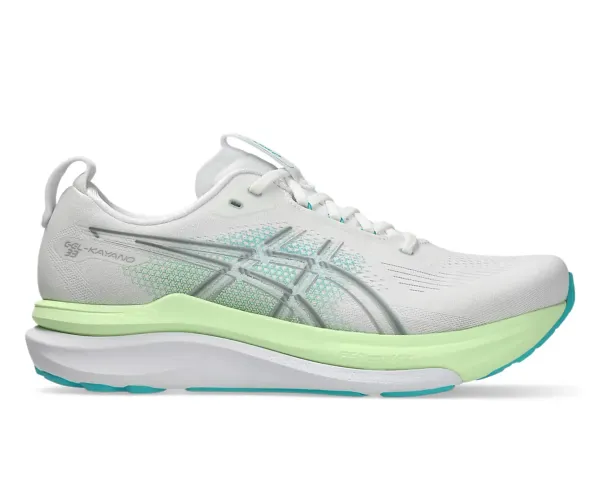 Asics MEN'S GEL-KAYANO 33 WIDE WHITE/ENERGY AQUA