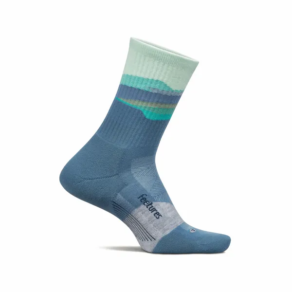 Feetures Trail Mini Crew - Max Cushion Tectonic Blue