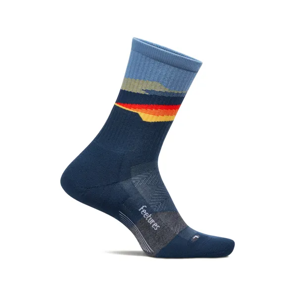 Feetures Trail Mini Crew - Max Cushion Tectonic Navy