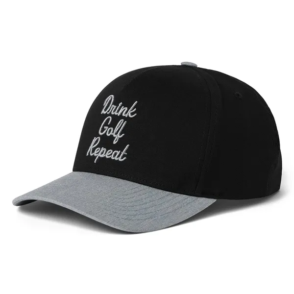 TravisMathew Swing And Sip Snapback Hat Black