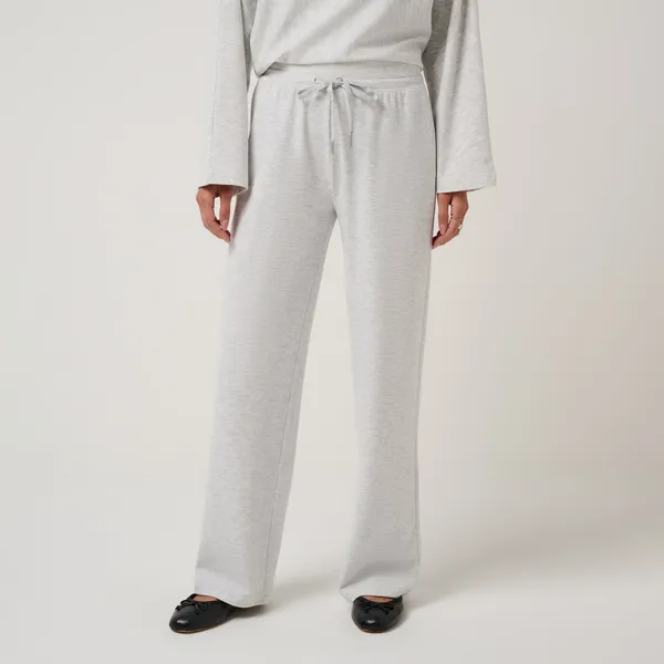 TravisMathew Women's Cloud Sweater Straight Leg Heather Light Grey