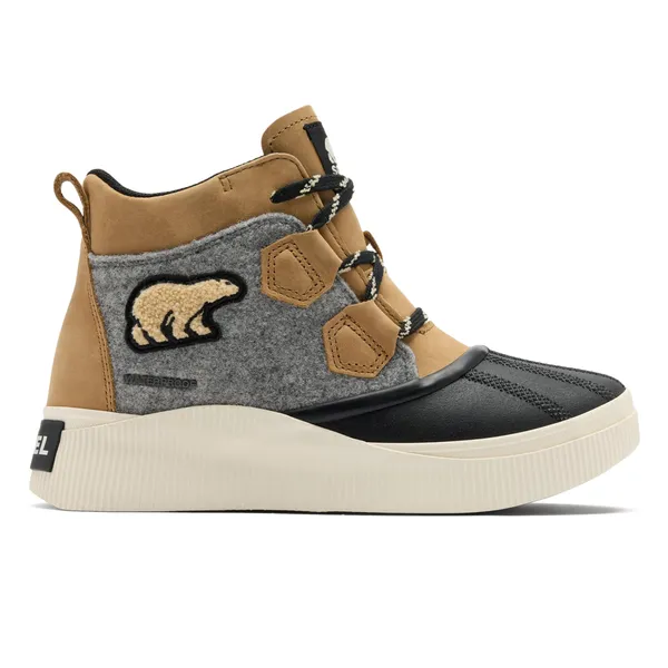 Sorel Women's Out 'N About IV Classic WP Insulation (100g) CARIBOU BUFF/BLACK