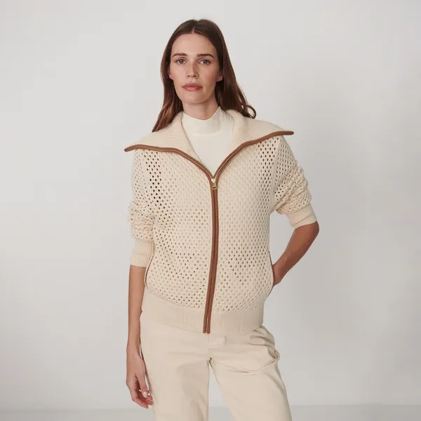 Varley Women's Paula Zip-Through Knit Jacket Birch