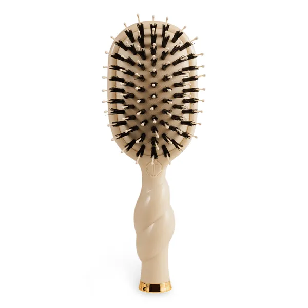Teleties Mini Boar Bristle Hair Brush Tan
