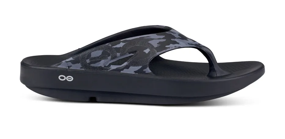 OOFOS Unisex OOriginal Thong Black Camo display picture 1