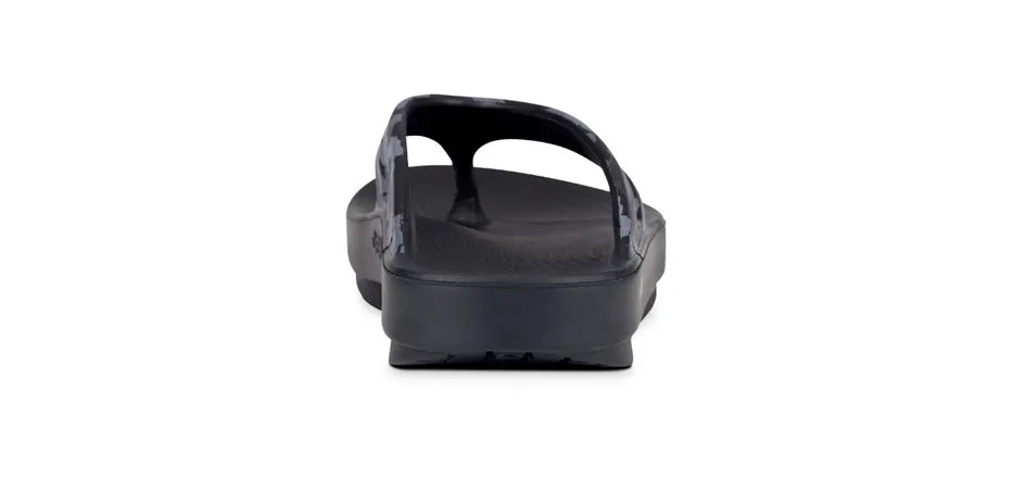 OOFOS Unisex OOriginal Sport Thong Black Camo