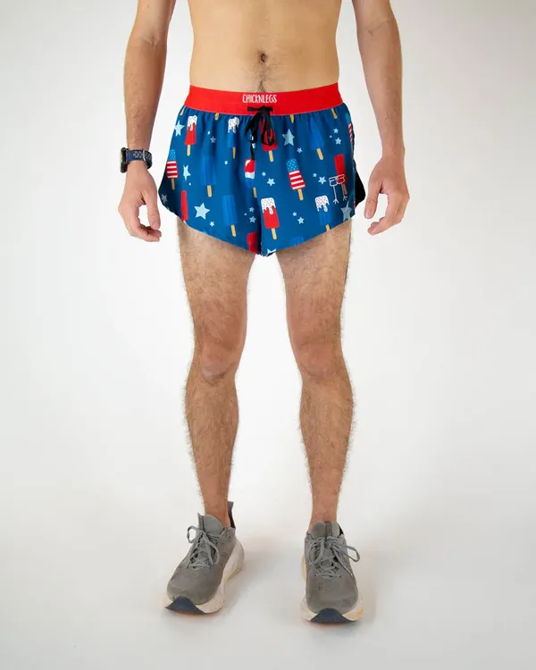 CHICKNLEGS M 2" SPLIT SHORTS USA POPSICLES