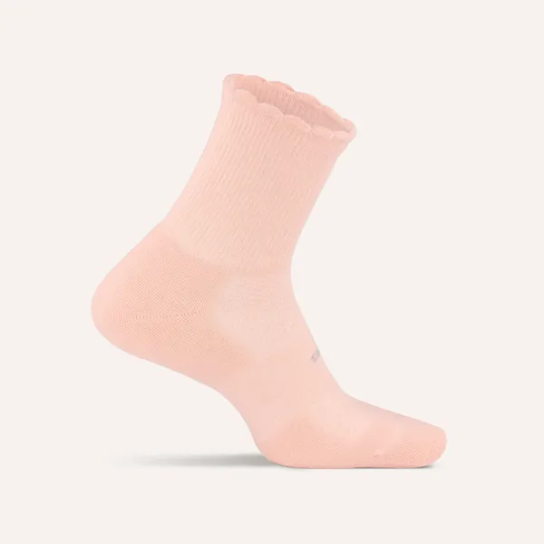Feetures HP QTR SCALLOP CORAL RIPPLE