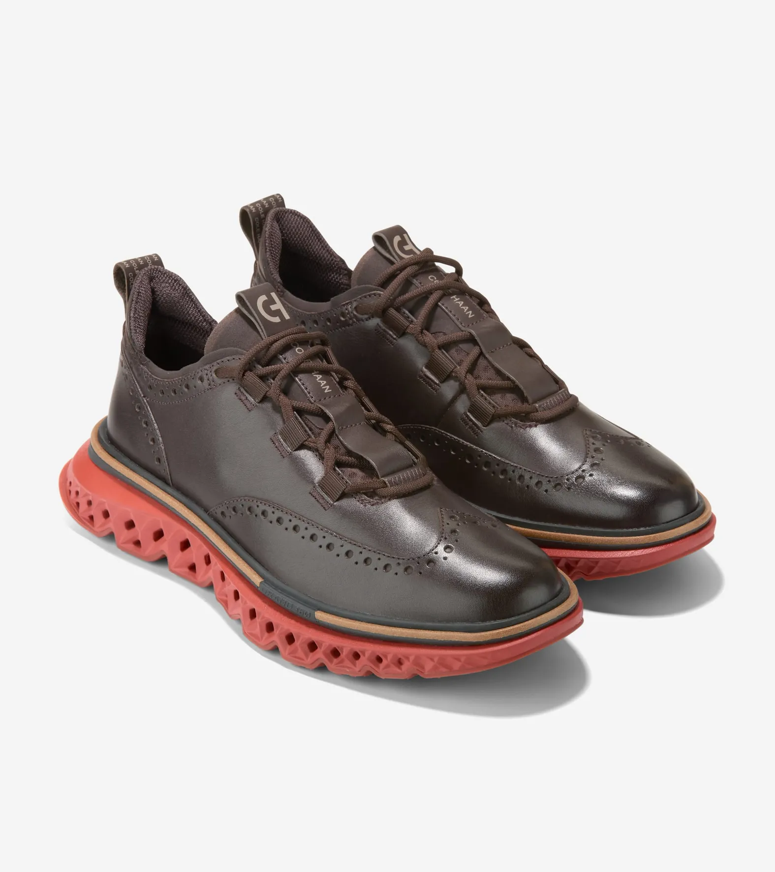 COLE HAAN Men's 5.ZERØGRAND Wingtip Oxfords Chocolate