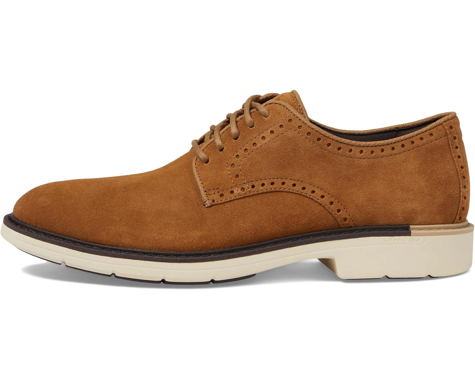 COLE HAAN Cole Hann Go-To Plain Toe Oxford Golden Toffee Suede display picture 1