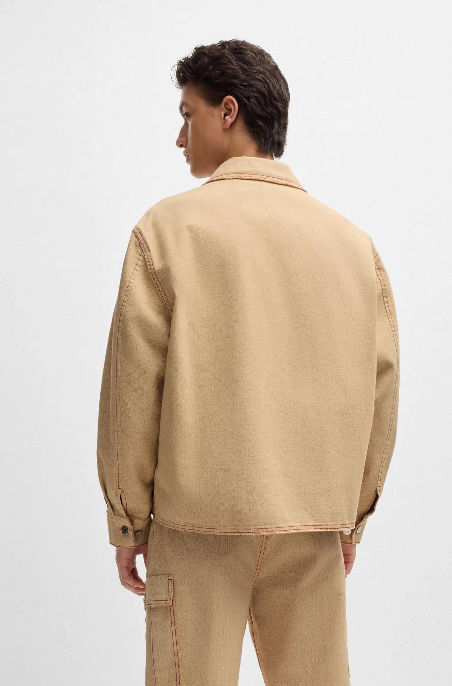 Hugo Boss HUGO x Les Benjamins relaxed-fit jacket with all-over