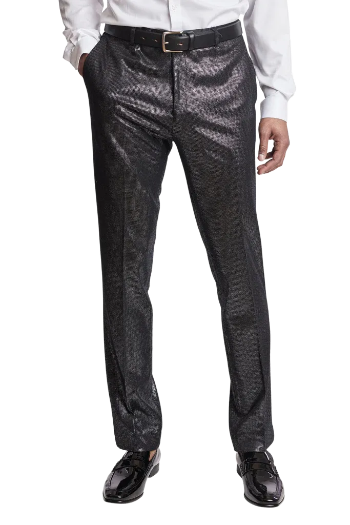 PAISLEY & GRAY Sloane Tuxedo Pants Black/Silver