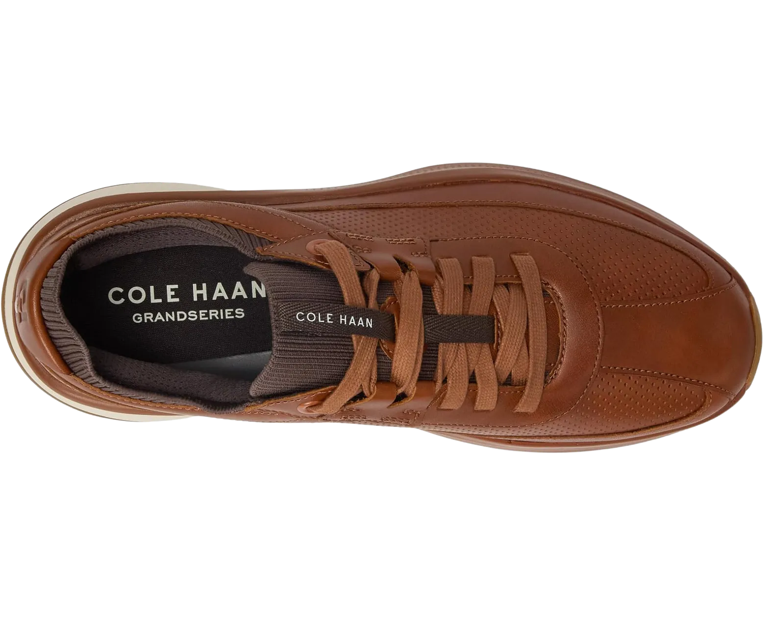 Cole Haan Grand  Men’s Brown Leather Derby Sneakers_11 Men main image 2