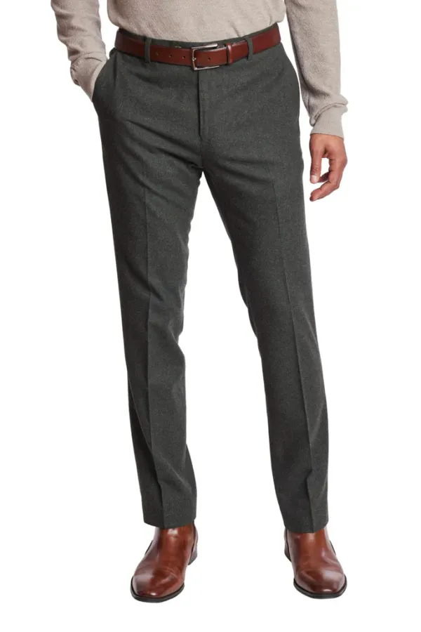 PAISLEY & GRAY Downing Pants - Olive Green Slim Fit
