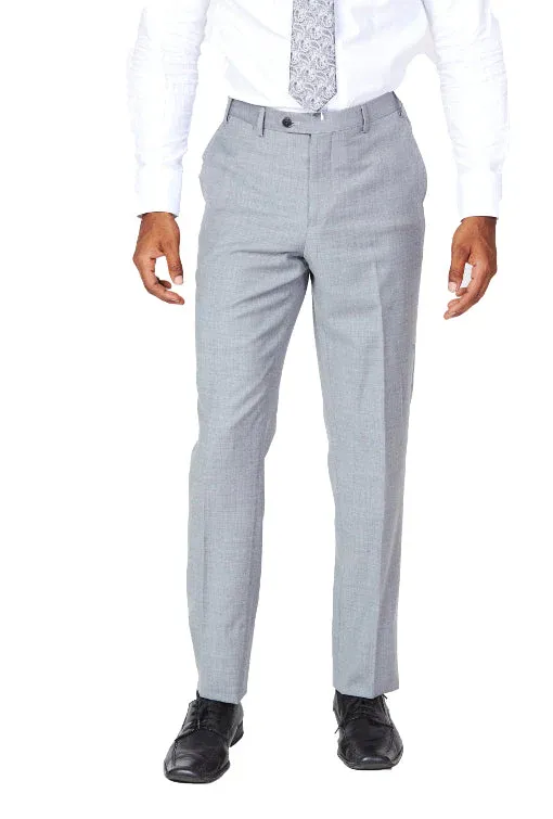 Bresciani Clothing Bresciani Light Grey 100% Wool Pants LIGHT GREY