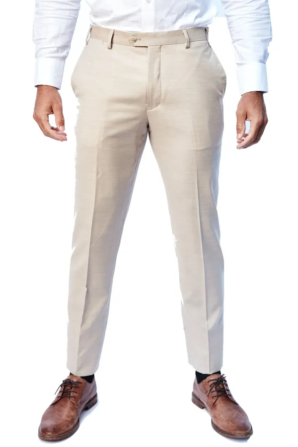 Bresciani Clothing Super 150 Pant - Beige BEIGE