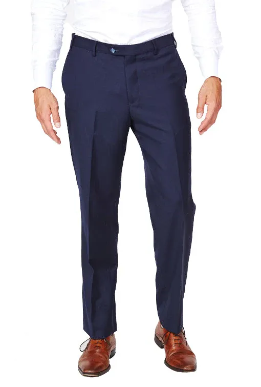 Bresciani Clothing Bresciani Navy 100% Wool Pants NAVY