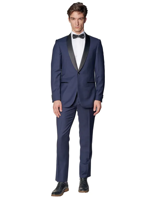 Bresciani Clothing Bresciani Midnight Blue Shawl Tuxedo NAVY