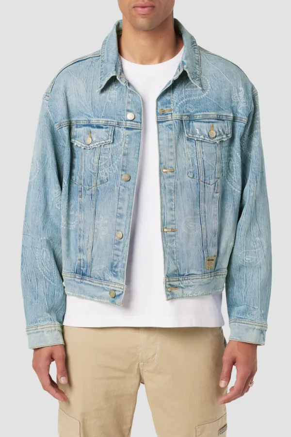 Hudson Jeans Trucker Jacket Bandana