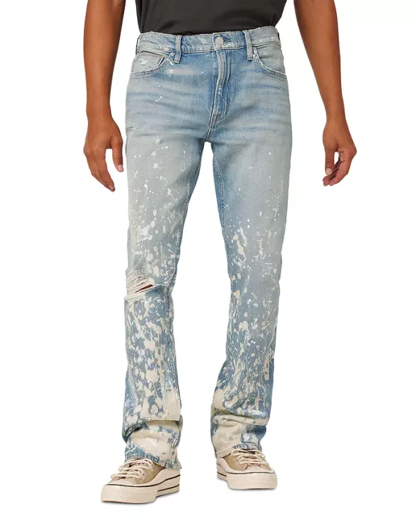 Hudson Jeans Walker Kick Flare Jeans in Painter Blue PAINTER