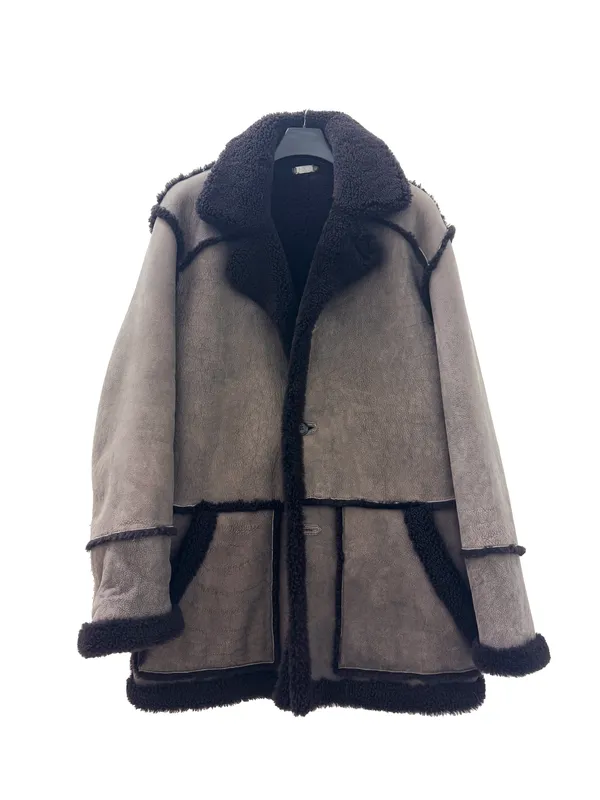 HISO Damian Reversible Overcoat Weathered Brown