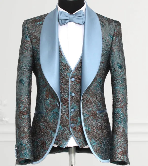Masculini Formal Wear Blue Tuxedo BLUE