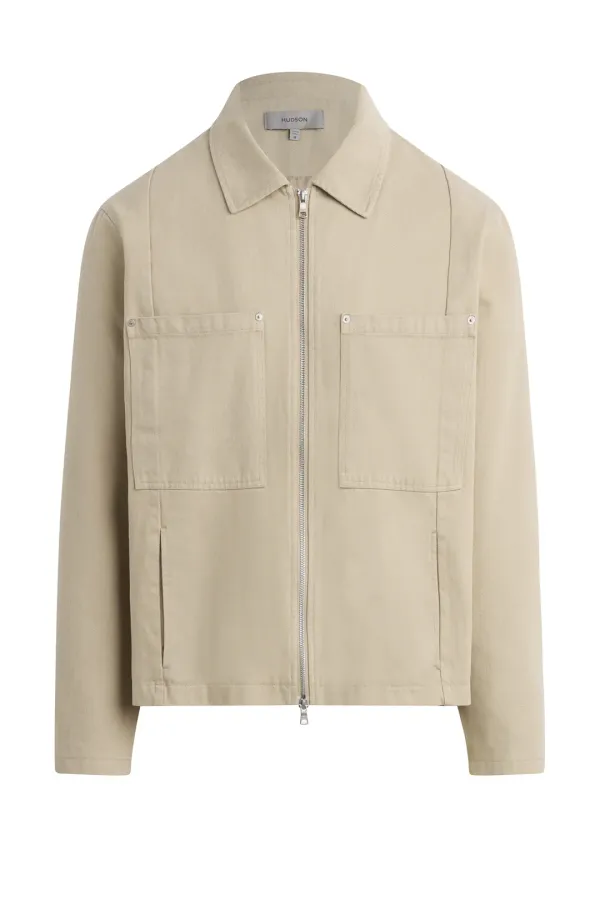 Hudson Jeans Cotton Work Jacket Desert Road Beige