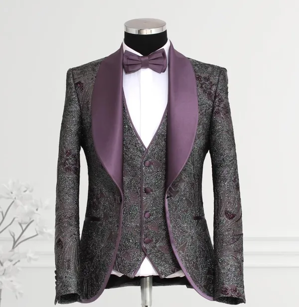 Masculini Formal Wear Purple Tuxedo PURPLE