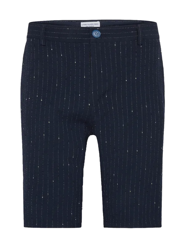 A Fish Named Fred Bermuda Seersucker- Navy/White NAVY/WHITE
