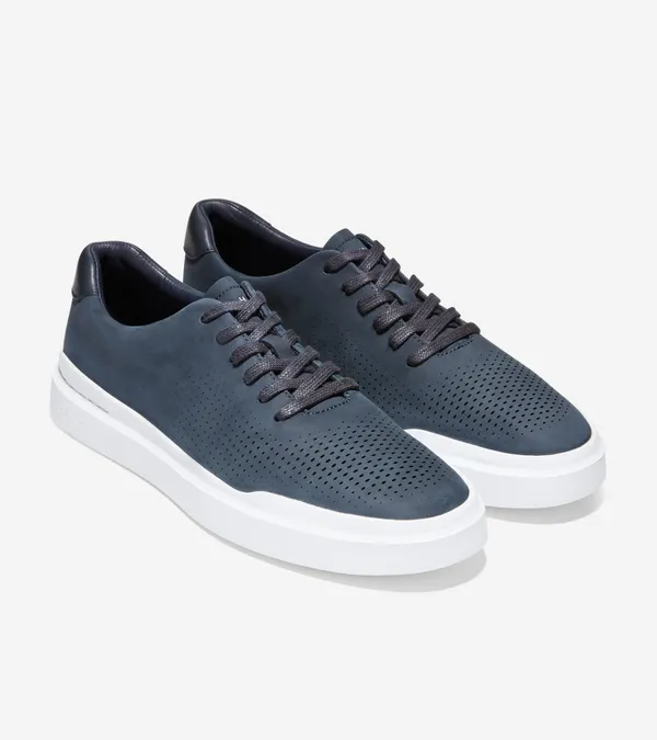 COLE HAAN GrandPrø Rally Laser Cut Sneakers Navy